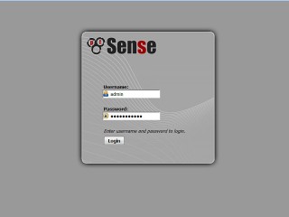 pfsense2.0.1 ログイン画面