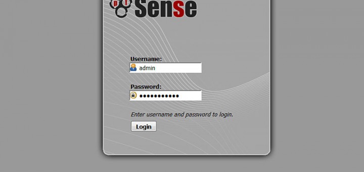 pfsense2.0.1 ログイン画面