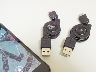 USB巻き取り式充電ケーブル