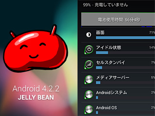GALAXY NEXUS Android 4.2.2 セルスタンバイ